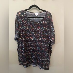 LuLaRoe Irma - XL Black/Geometric